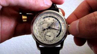 Frederique Constant Worldtimer Manufacture How to Set [upl. by Bristow]