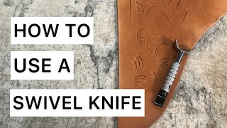 How to use a swivel knife [upl. by Bibbye]