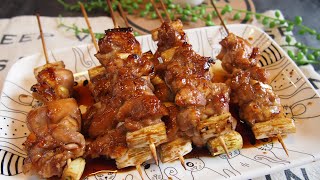 How to make Yakitori from Scratch using Oven 焼き鳥 Super Easy Japanese Satay Recipe [upl. by Nnylakcaj]