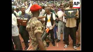 CONGO KINSHASA REBEL LEADER KABILA IS SWORN IN UPDATE [upl. by Eddana]