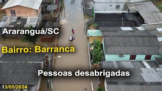 Enchente em AraranguáSC  Pessoas desabrigadas  rio araranguá transbordou Imagens Aéreas [upl. by Akeit]