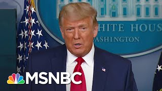 Trump Touts Stock Market Numbers After Dow Hits 30000 Amid Vaccine Transition News  MSNBC [upl. by Eilyk]