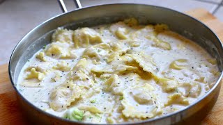 Ravioli in White Sauce Recipe [upl. by Zined379]