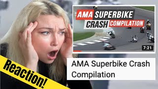 New Zealand Girl Reacts to AMA SUPERBIKE COMPILATION [upl. by Jansen431]