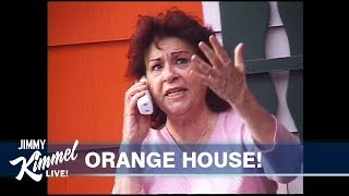 Jimmy Kimmel Pranks Aunt Chippy By Painting Her House [upl. by Muir]