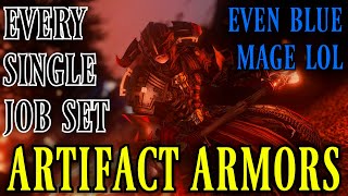 Every Job Armor Set Dyes FFXIV Artifact Armors [upl. by Temme]