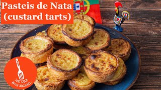 Pasteis de Nata Recipe  The Best Portuguese Custard Tarts [upl. by Renwick]