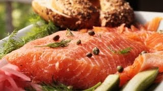 Scandinavian Gravlax  Salmon Recipe  KIN EATS [upl. by Grindle]