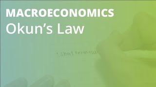 Okuns Law  Macroeconomics [upl. by Erl230]