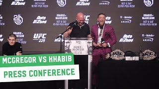 Conor McGregor vs Khabib Nurmagomedov  Full Press Conference [upl. by Beffrey]