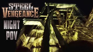 Steel Vengeance HD Night Ride Front Seat On Ride POV amp Review RMC Hyper Hybrid At Cedar Point [upl. by Uzziel676]