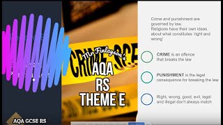 GCSE Religious Studies  Crime amp Punishment  Theme E AQA REVISION [upl. by Wilkens]