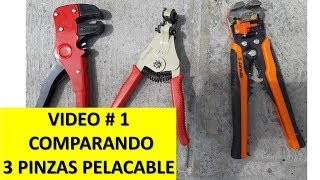 Video 1 Comparando 3 pinzas pelacable automáticas [upl. by Bluefield]