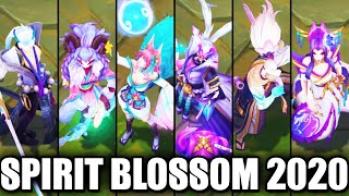 All Spirit Blossom Skins Spotlight 2020 League of Legends [upl. by Vickey]