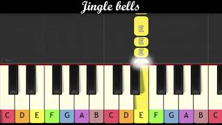 Christmas song  Jingle bells Piano for children very easy [upl. by Eicarg]