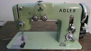 Adler 189A Vintage Sewing Machine Demonstration [upl. by Ylak]