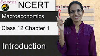 NCERT Class 12 Macroeconomics Chapter 1 Introduction Dr Manishika  English CUET Economics [upl. by Asseret659]