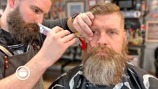 First Beard Trim in a Year Incredible Transformation  Bob the Barber [upl. by Cagle85]