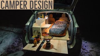 How I Built my Subaru Camper New Design [upl. by Aklim]