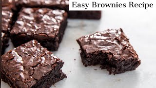 Easy Brownies Recipe [upl. by Nyledam]