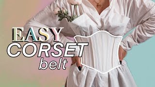 EVERYDAY CORSET style BELT free pattern THISISKACHI DIY [upl. by Saibot]