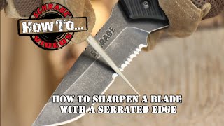 How To Sharpen A SerratedEdge Blade [upl. by Icaj]