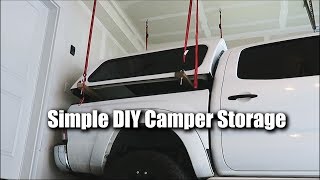 Simple DIY Camper Shell Storage [upl. by Coleen]