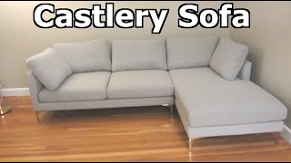 Castlery Adams Chaise Sectional Sofa  Assembly Unboxing and Review [upl. by Lanie565]