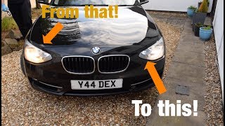 How to change headlights on a BMW 1 Series F20F21 [upl. by Anees382]