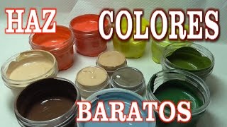 COMO HACER PINTURAS ACRÍLICAS PARA MANUALIDADES  MAKE YOUR OWN PAINTS FOR CRAFTS [upl. by Eycal939]