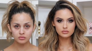 FULL COVERAGE GLAM MAKEUP TUTORIAL [upl. by Arval586]