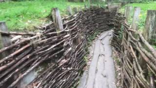 Tours of WW1  Bayernwald German Trench [upl. by Yldarb]