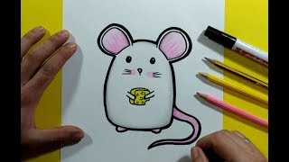 Como dibujar un raton paso a paso 13  How to draw a mouse 13 [upl. by Ytinav]