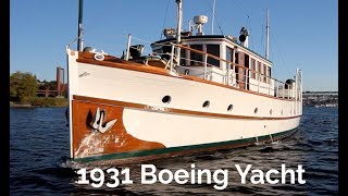 1931 Boeing Yacht Classic Yacht A piece of History Immaculate [upl. by Yerocaj349]