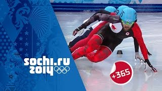 Hamelin Gold  Mens Short Track Speed Skating 1500m Full Final  Sochi365 [upl. by Artenahs]