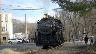 Steam Train CNJ 113 [upl. by Pickar]