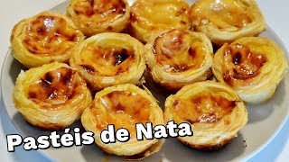 PASTEIS DE NATA  RECEITA TRADICIONAL DE PORTUGAL [upl. by Ardnohsal]