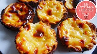 Pasteis de Nata Recipe  Portuguese Custard Tarts [upl. by Iuq]