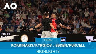 KokkinakisKyrgios v EbdenPurcell Highlights F  Australian Open 2022 [upl. by Glarum782]