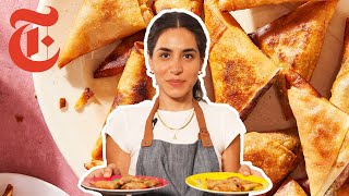 The Best Crispy Samosas  Zainab Shah  NYT Cooking [upl. by Aienahs]