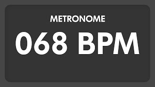 68 BPM  Metronome [upl. by Nomaid]