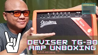 DEVISER TG30 GUITAR AMP   UNBOXING  REVIEW  DEMO  TAGALOG [upl. by Richma]