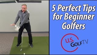 The 5 Best Tips for Beginner Golfers [upl. by Anitnelav]