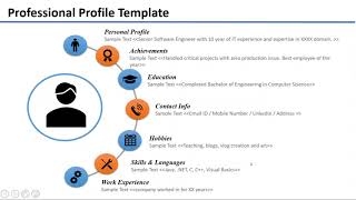 Professional Profile Template Creation PPT Profile Resume Powerpoint Template [upl. by Hsur]