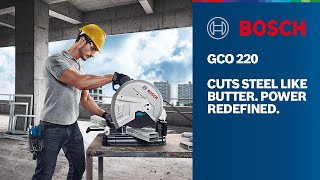 Bosch GCO 220 Professional  Metal CutOff Saw  Metal Cutting Machine [upl. by Yenettirb]