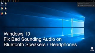 Windows 10 Bluetooth Bad Sounding Audio Fix [upl. by Redliw]