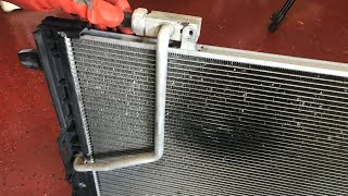 How to Change AC Condenser Coil  Mercedes Benz [upl. by Illil7]