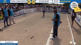 8e PUCCINELLI vs T MOLINAS  Mondial la Marseillaise à pétanque 2020 [upl. by Bohlin600]