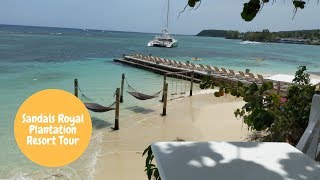 Sandals Royal Plantation Adults Only All Inclusive Jamaica Resort Tour [upl. by Ainoet]