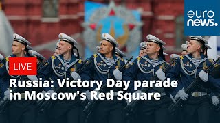 Russia Victory Day parade in Moscows Red Square  LIVE [upl. by Suez613]